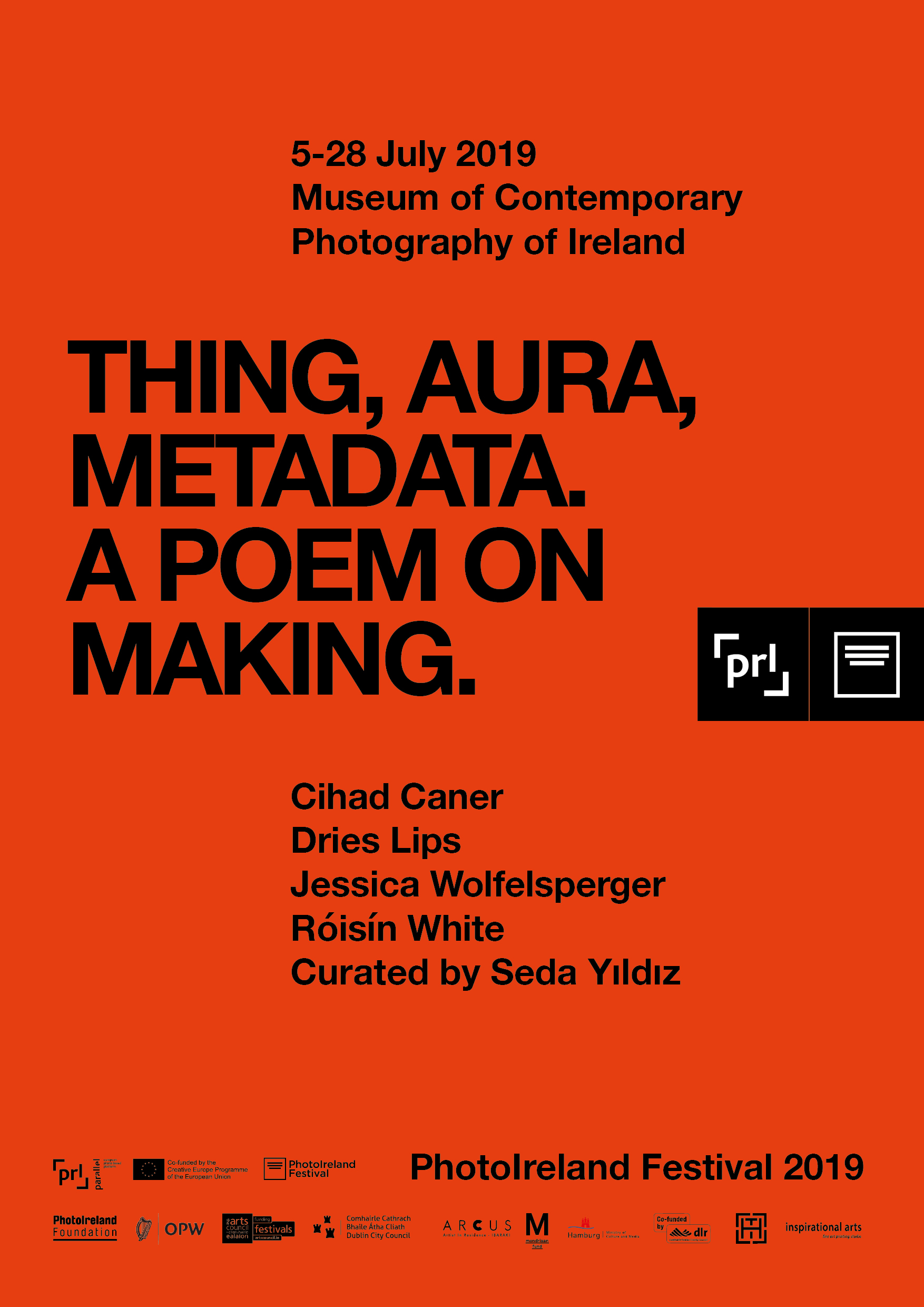 thing, aura, metadata. A poem on making.